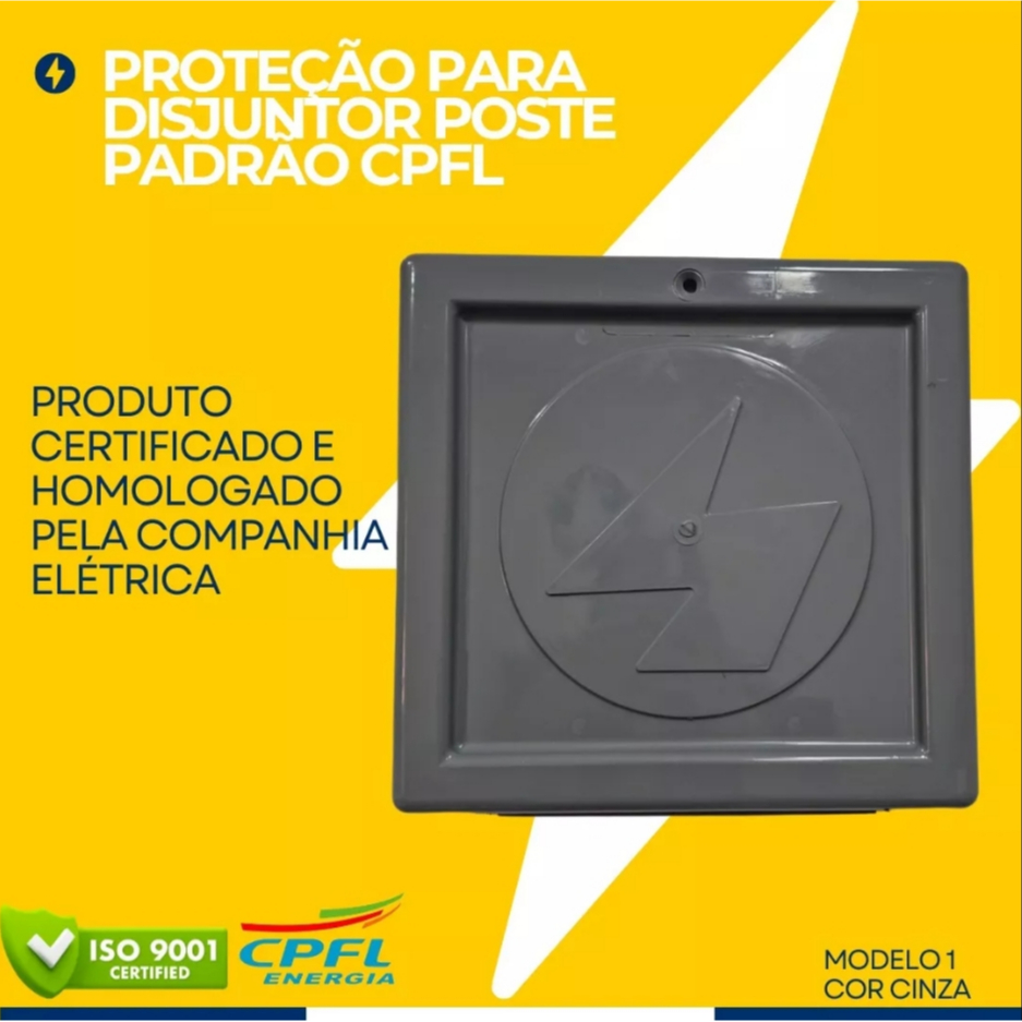 Proteção Cinza Para Disjuntor De Poste Padrão - Cpfl