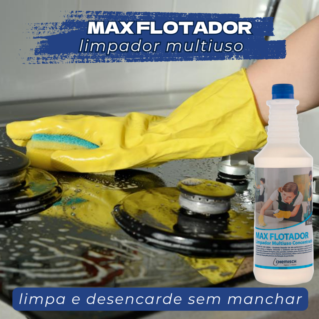 Limpa Cooktop Fogão Inox Alumínio Sem Agredir Desengordura Max Flotador 1L