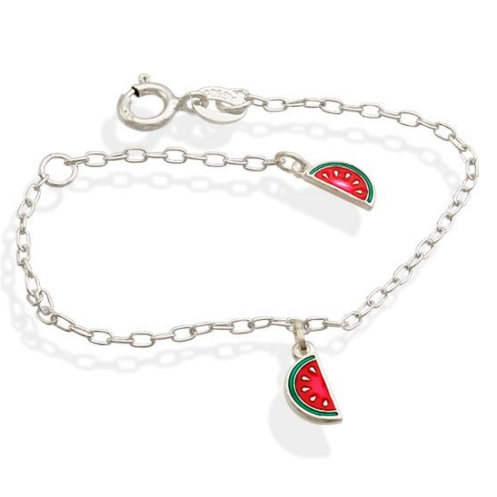 Pulseira Infantil para Meninas - Melância em Oferta na Shopee
