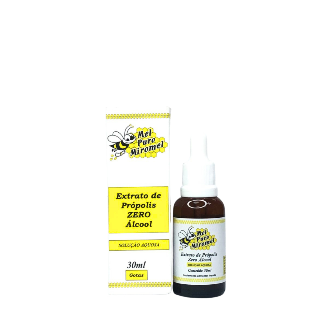 Extrato De Própolis Zero Álcool 30Ml - Mel Puro Miromel