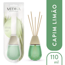 Difusor de Aromas Vedika Capim Limão – Energia e Foco (110ml)