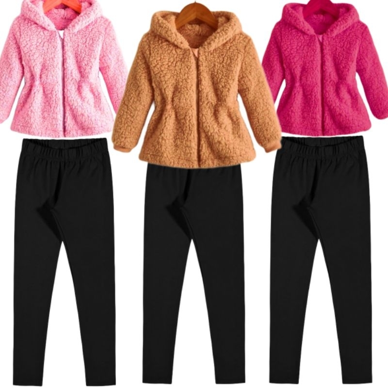 Calça Infantil Legging Segunda Pele Escolar Leg Leging Algodão Promoção Outono Inverno