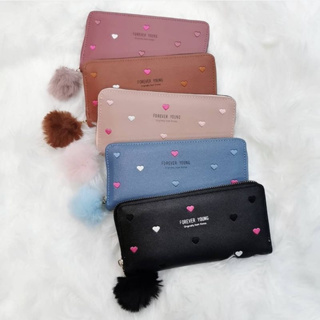 Carteira Feminina + alça de mão porta celular, com pompom, cartão, documento, moedas details Cód: Coração, Gr em Oferta na Shopee