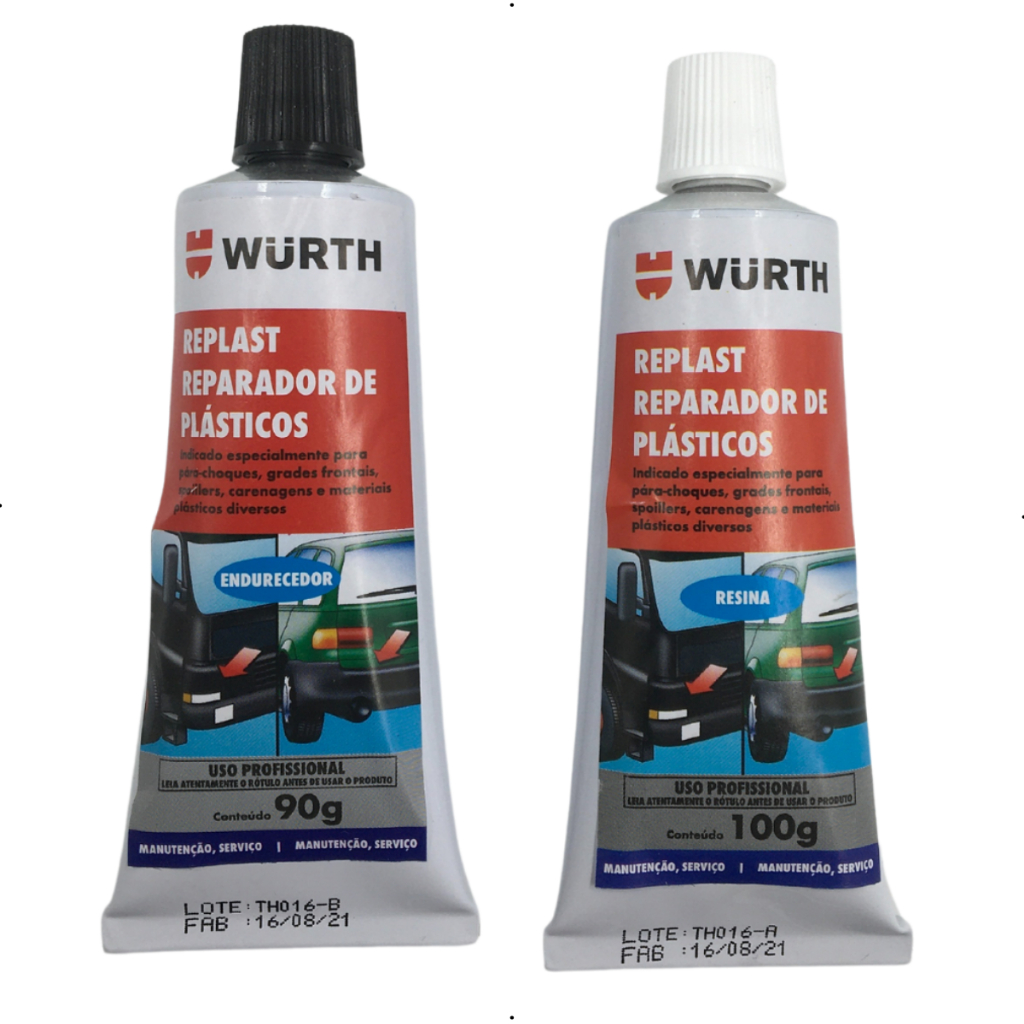Reparador De Plásticos Automotivos Replast Veda E Cola Wurth