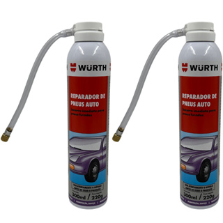 Reparador de Pneus Spray Profissional Wurth 300ml Kit Reparo Automotivo em Oferta na Shopee