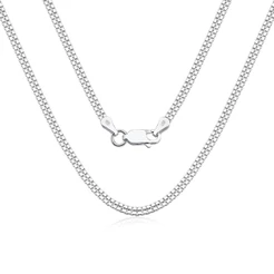 Corrente Feminina de Prata 925 Veneziana Dupla 2mm