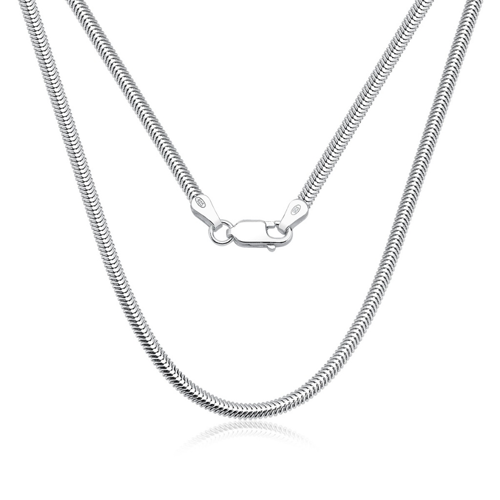 Colar Feminino de Prata 925 Rabo de Rato Lacraia 40cm 3mm em Oferta na Shopee