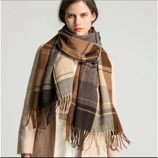 Cachecol xadrez feminino masculino Lenço Pashmina Echarpe unissex Frio Inverno