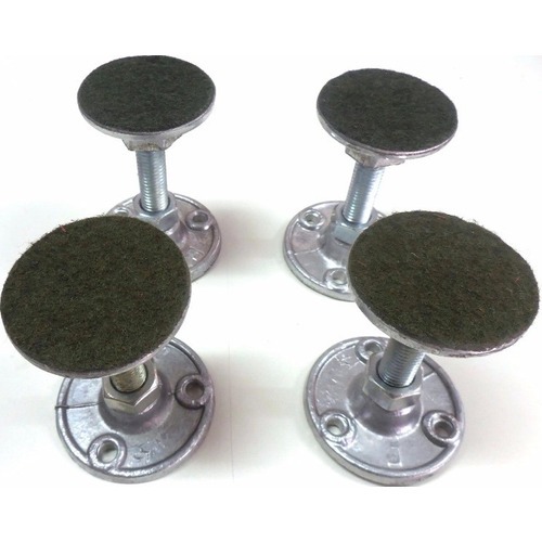 4 Pes Niveladores Pé Nivelador Aluminio Para Mesa de Sinuca Bilhar Snooker KIT com 4 Unidades