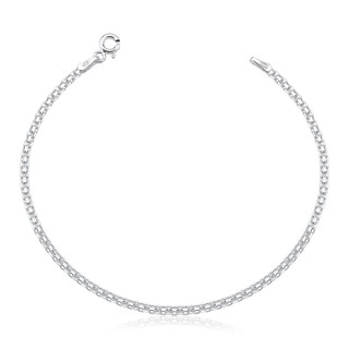 Pulseira Feminina de Prata 925 Bismark 2mm em Oferta na Shopee