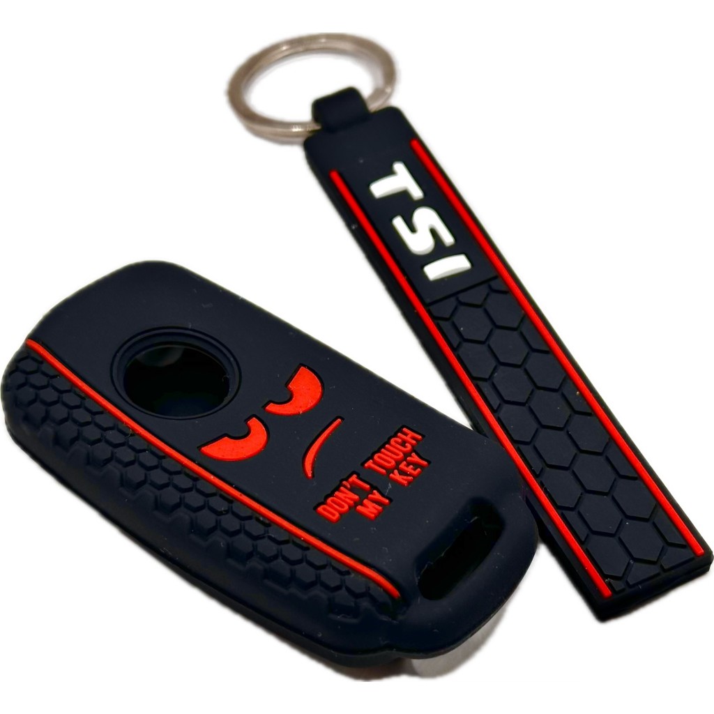 Capa Silicone Chave Canivete Volkswagen Gol Fox specefox Gol Voyage Up TsI Jetta dont touch my KEY + Chaveiro