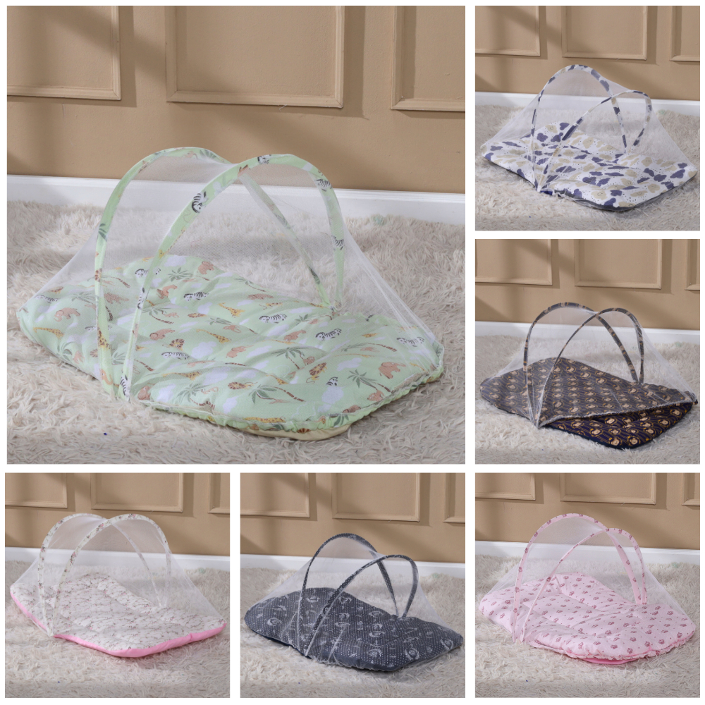 Berço Portatil Bebe com Mosquiteiro Ninho Redutor Acolchoado com Tecido Estampado 100% Algodão em Oferta na Shopee