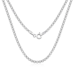 Gargantilha Feminina de Prata 925 Bismark 40cm 2mm