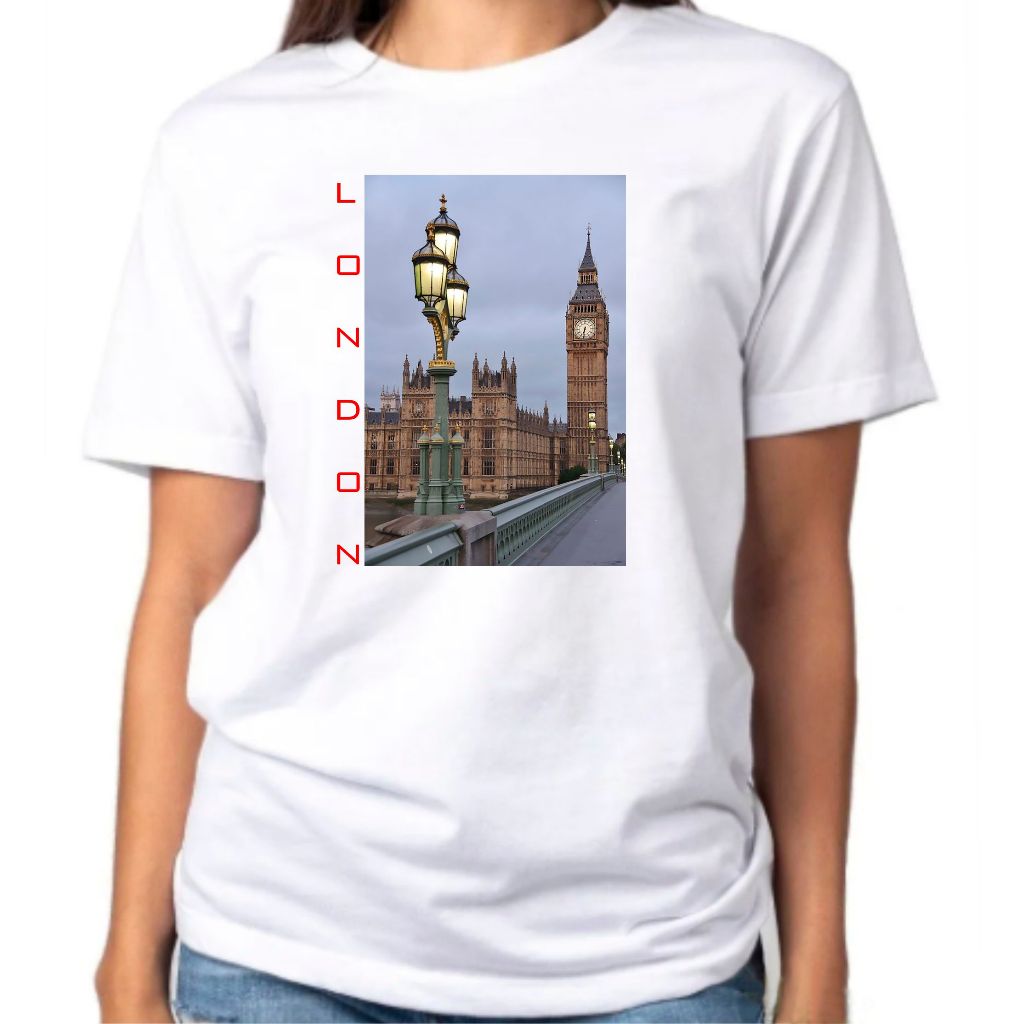 Camiseta Baby Look Raglan Feminina ou Camiseta Raglan Unissex Cidade Turismo Londres 34