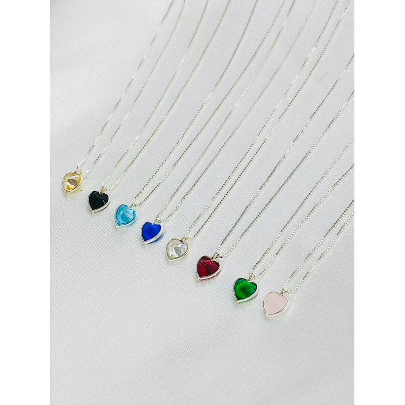 Colar Ponto de Luz Coração Prata 925 Legítima em Oferta na Shopee