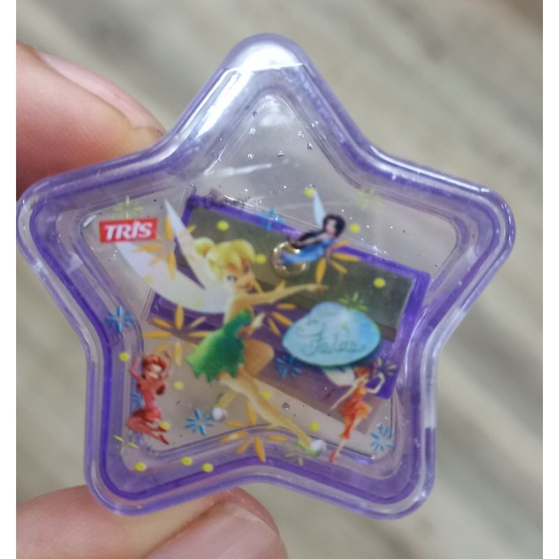 Apontador Escolar Fada Tinker Bell Sininho antigo Lilás  vintage raro anos 2000