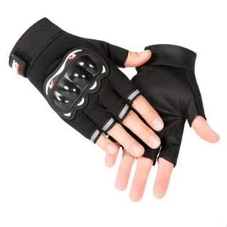 Luvas de Segurança Meio Dedo Para Motociclistas e Ciclistas Anti-impacto em Oferta na Shopee