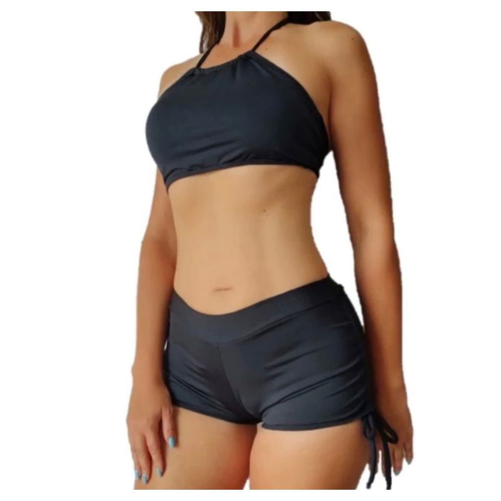 Conjunto Biquíni Sunquini Top e Shorts Cordinha Lateral Sunquini Praia