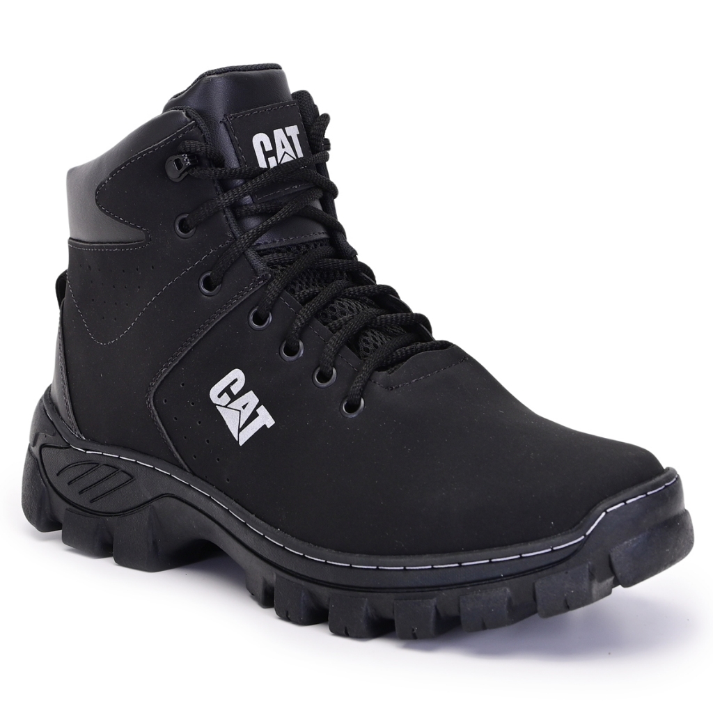 Bota Masculina Coturno Cat Adventure Trilha com Sola Costurada