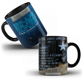 Caneca Porcelana Personalizada Billie Eilish - Hit Me Hard And Soft em Oferta na Shopee