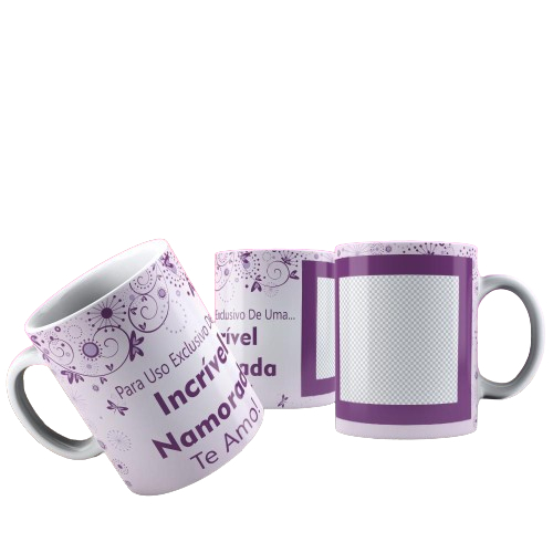 Caneca Cerâmica/Porcelana - 325ml - Amor - Dia dos namorados lembrança lembrancinha presente dia dos namorados casal coração amor para uso exclusivo de uma incrível namorada caneca com foto