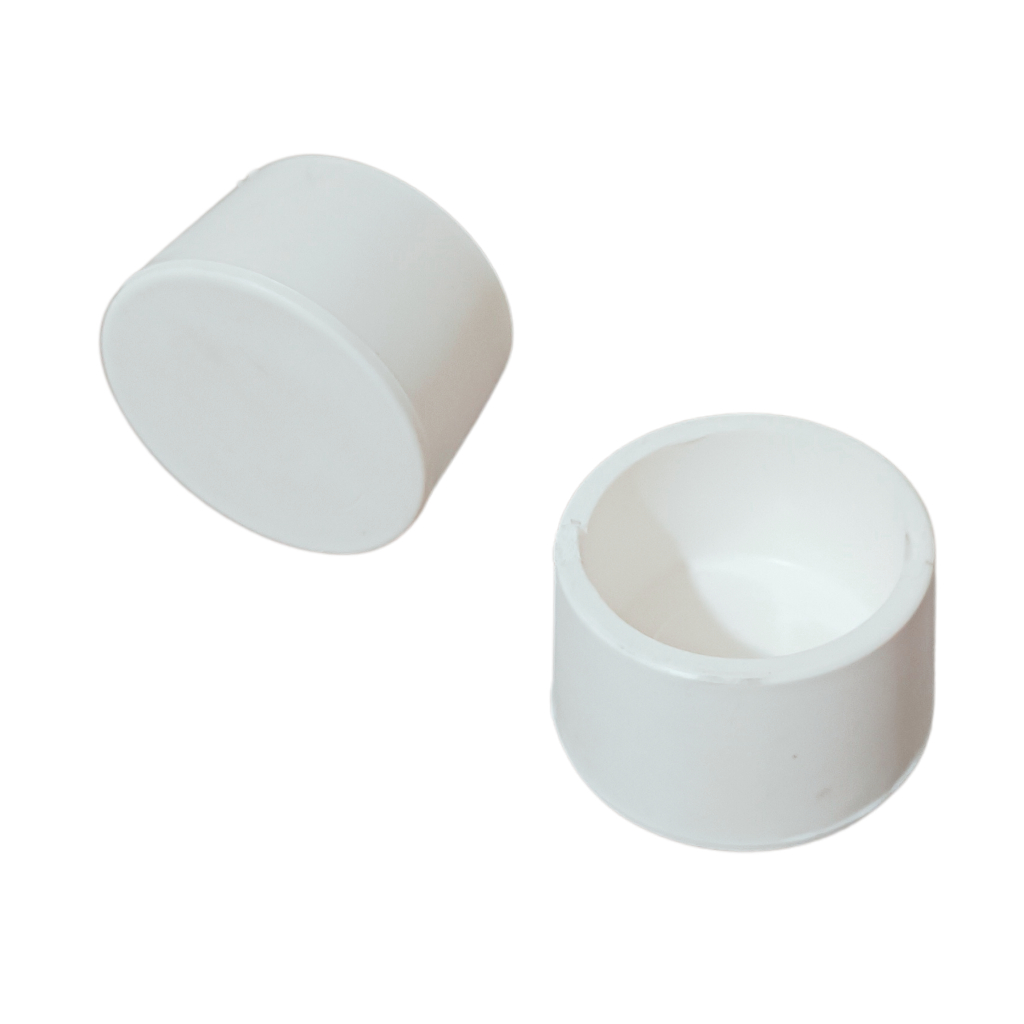 2 BORRACHA ACABAMENTO ENCOSTO ESCADA PISCINA TUBO 1.1/2'' 38 MM