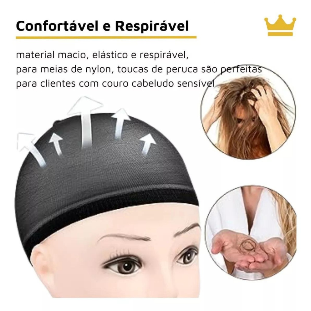 Kit 2 Toucas Wig Cap Para Lace | Peruca