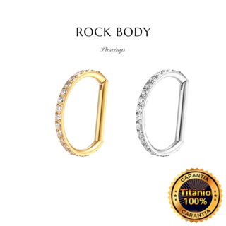 Piercing Meia Argola Clik Titânio PVD Zircônia Revestimento Septril  Rook Piercing Conch Nariz piercing orelha Tragus em Oferta na Shopee