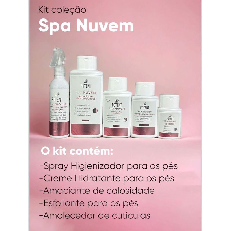 kit spa nuvem potent nails em Oferta na Shopee