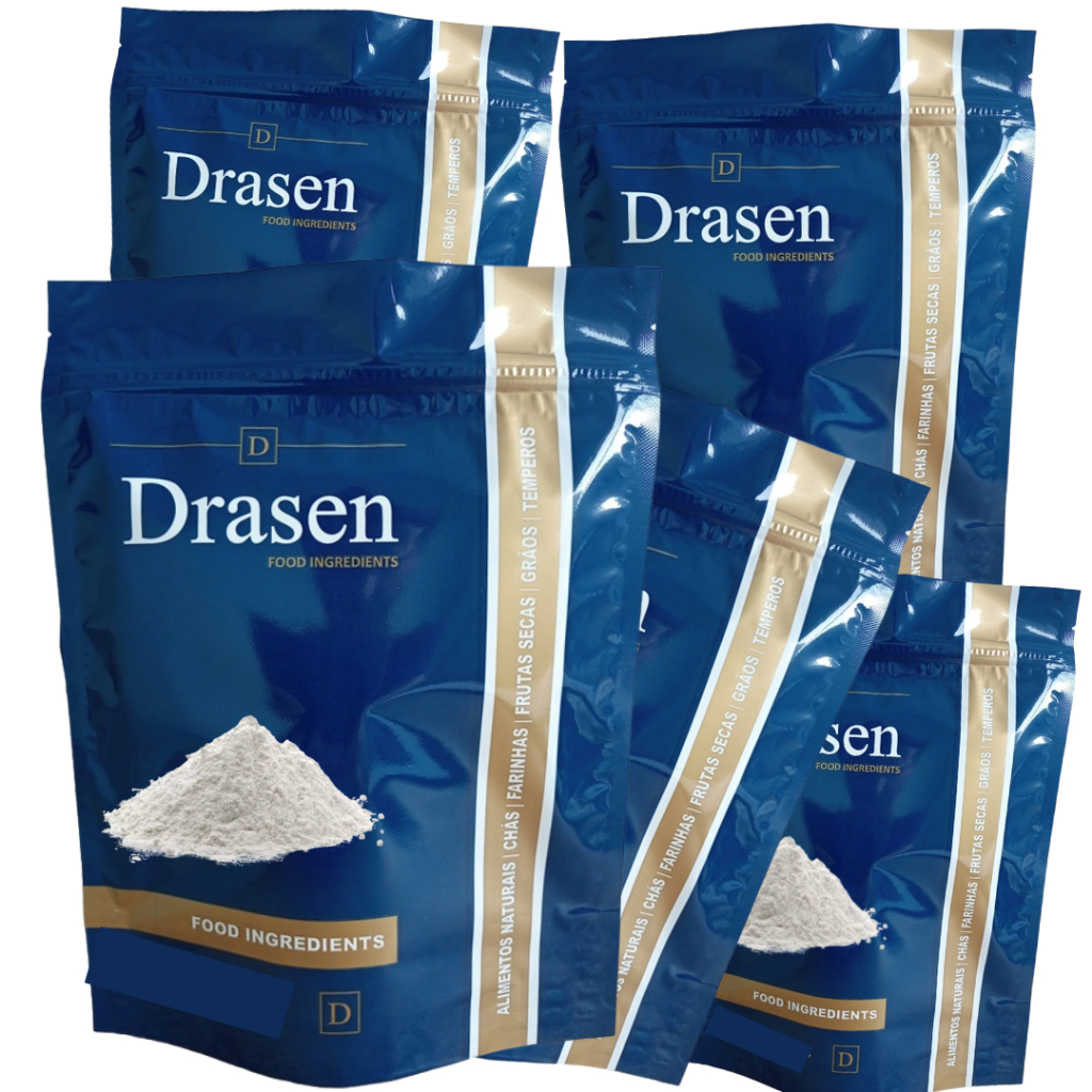 kit 5kg Amido de Milho  - Drasen Food em Oferta na Shopee
