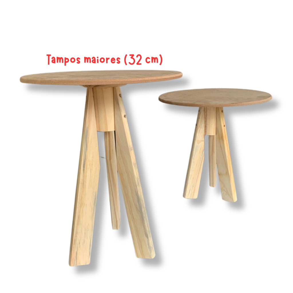 Jogo de 2 Mesas de Apoio Classic - Madeira Maciça de Alta Qualidade