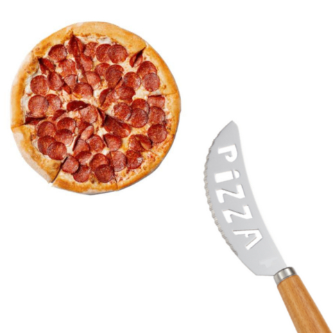 Cortador para Pizza com cabo de Madeira