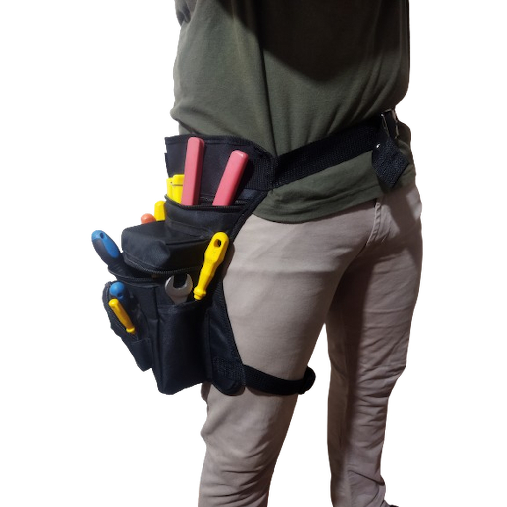 Pochete Cartucheira de Perna para Ferramentas e Pochete Para Motoqueiro Preta SOLZE em Oferta na Shopee