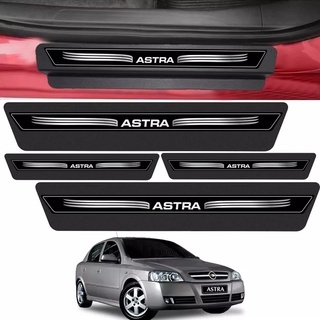 Kit 8 Peças Adesivo Soleira Plus Porta Astra 99 00 Á 2011 - Preto