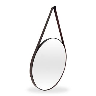 Espelho Pequeno Medio e Grande Redondo Decorativo Adnet Suspenso de Parede  Com Alça + Suporte em Oferta na Shopee