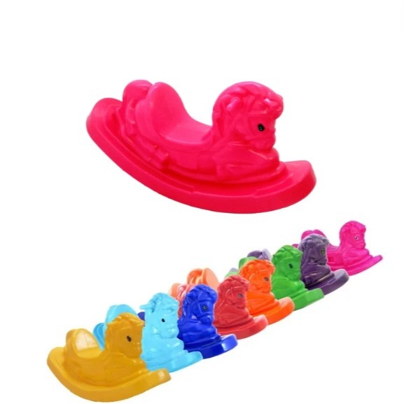Gangorra Crianças Até 6 Anos-balanço Cavalinho Playground Resistente