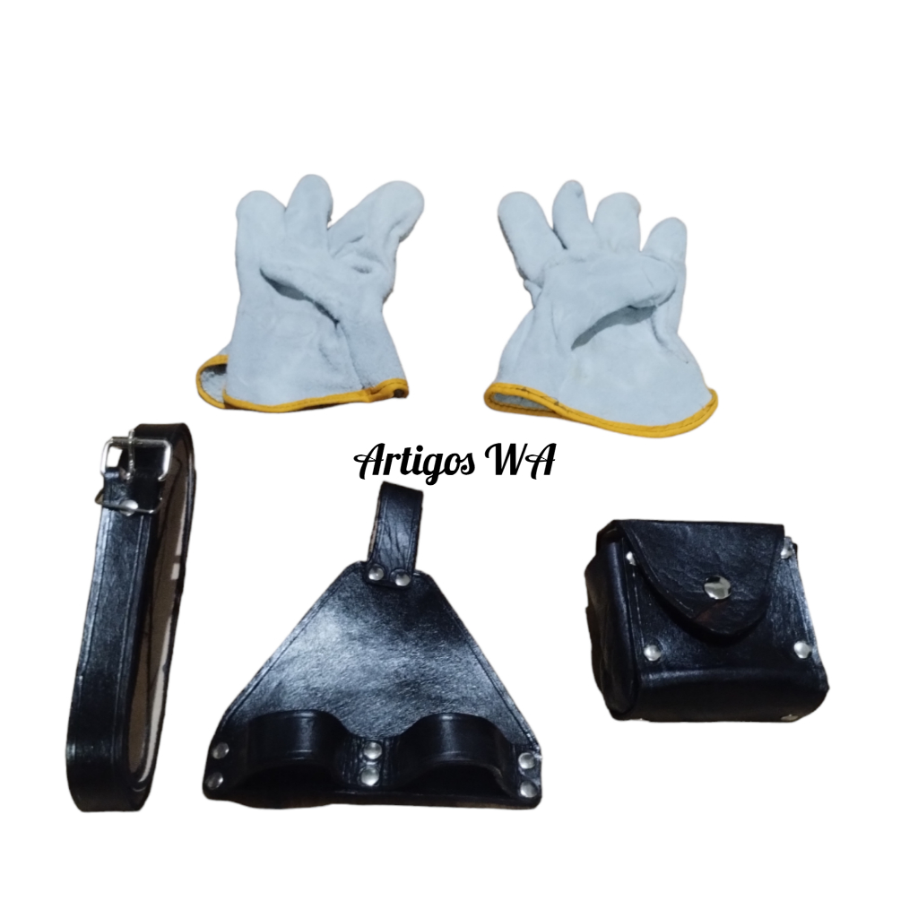 Kit cinto armador + par de Luva para Armador servente carpinteiro