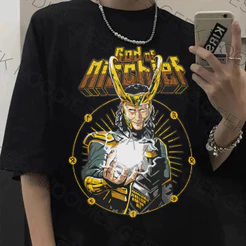 Camiseta Basica Algodao Loki Deus Da mentira Studio Marvel Dc Filme Uinssex
