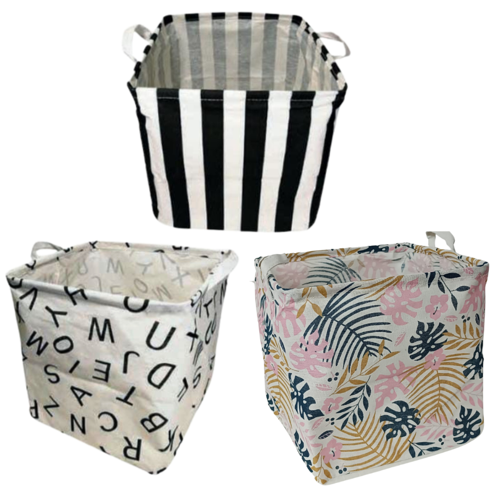 Cesto Caixa De Roupa, Brinquedos, Organizador Multiuso Tecido Impermeável Dobrável 31x31 Cm