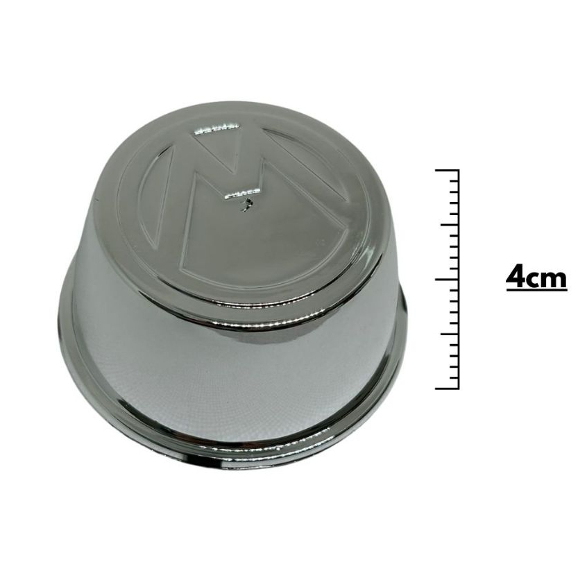 Jogo Calota Copinho Centro de Roda Cromada Vw Gol Parati e Passat em Oferta na Shopee