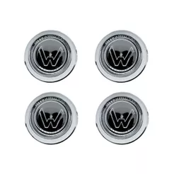 Jogo Calota Copinho centro de Roda Cromado Fusca Brasilia Vw aro 14 aro 15