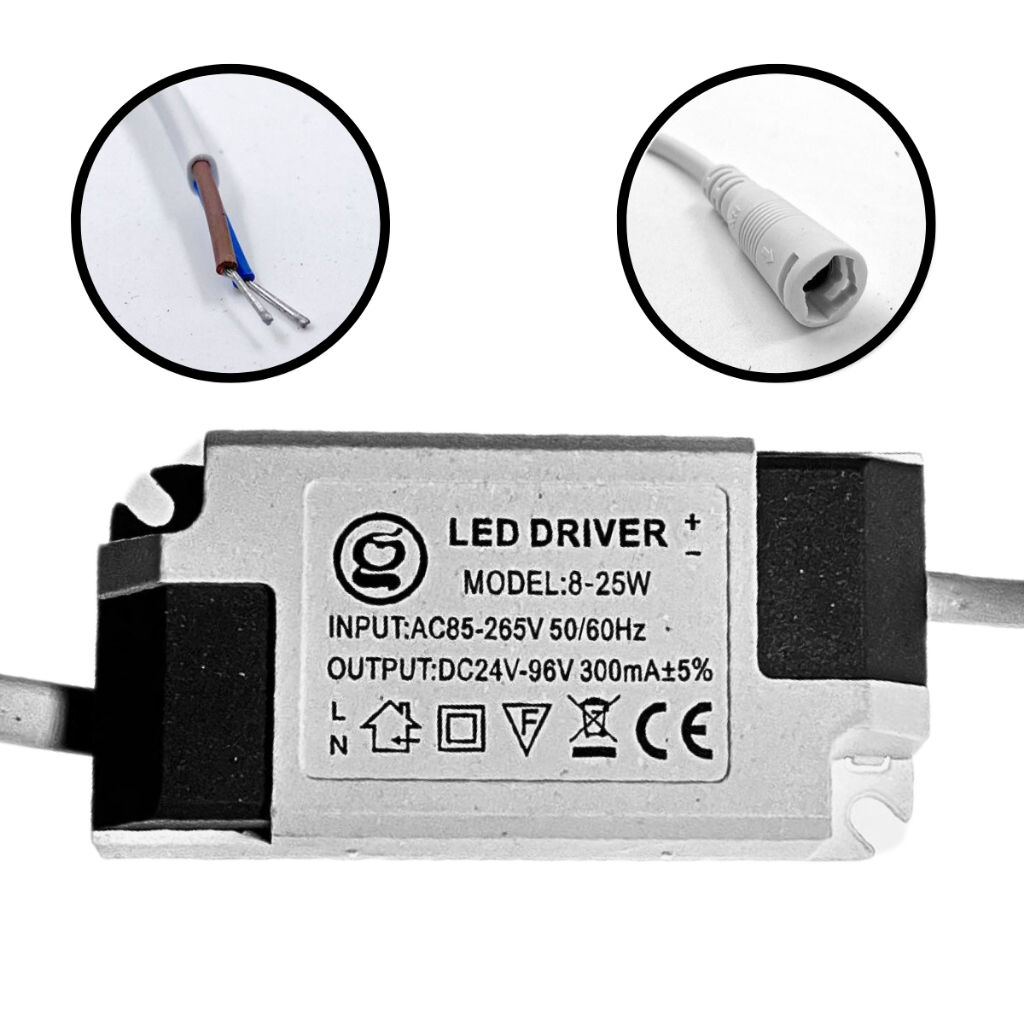 Reator Driver Para Painel Led Embutir Sobrepor 8w a 24w Bivolt