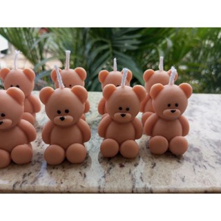 VELAS EM FORMATO DE URSINHO COR MARROM CLARO em Oferta na Shopee
