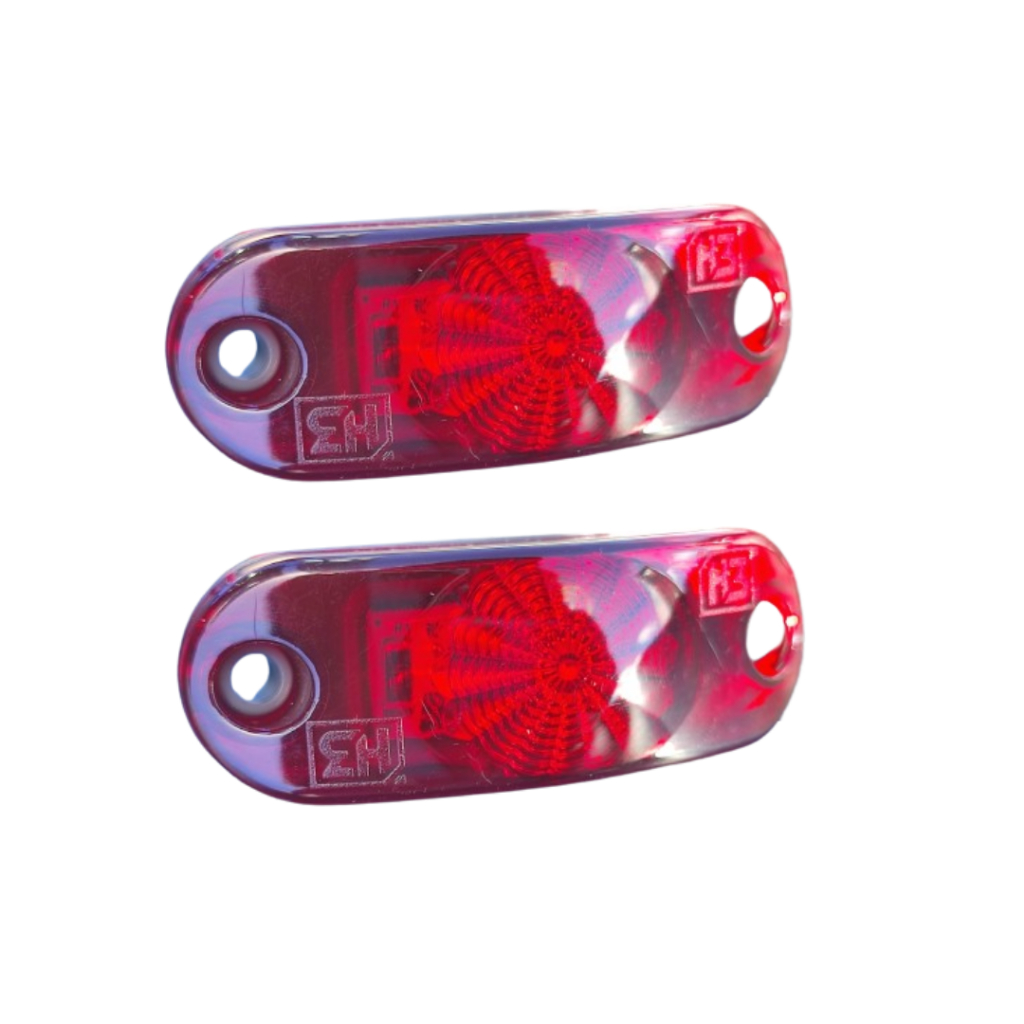 2 Lanterna LED Vigia Delimitadora Teto Carreta Onibus Bau Carretinha Barco Vans Escolar Bivolt Fio