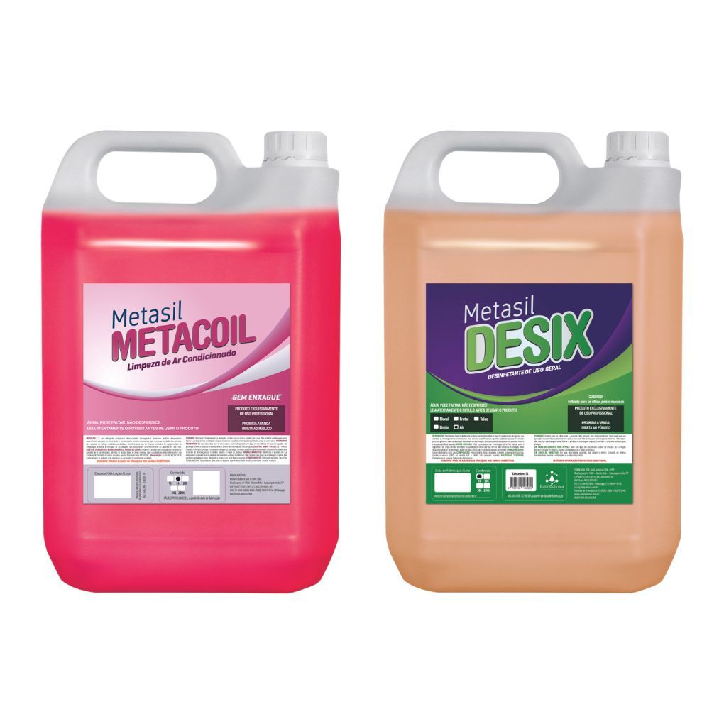 Kit Limpeza para Ar-Condicionado Metacoil sem Enxágue + Desix Air Concentrado
