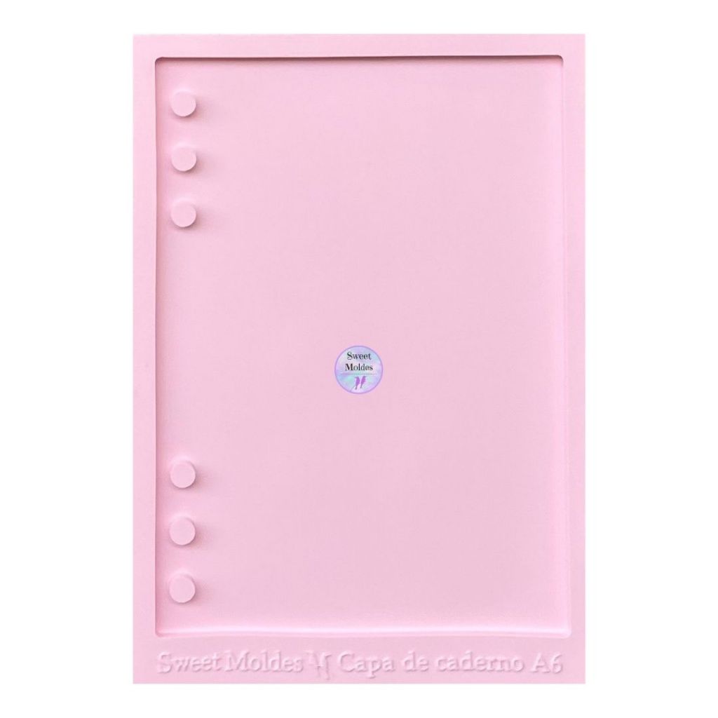 Molde de silicone Capa de caderno A6 - Argola articulada
