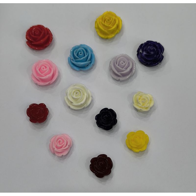 Entremeio Flor de Resina Passante - 5 unidades