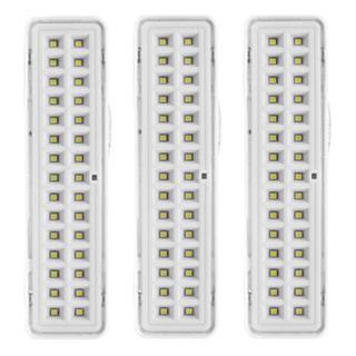 Kit 3 Luminárias De Emergência 30 Leds Bivolt Recarregável - Elgin em Oferta na Shopee