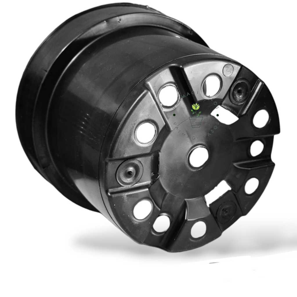 25 Vasos Plástico 3 Litros Pote 20 Preto Para Plantas Promoção