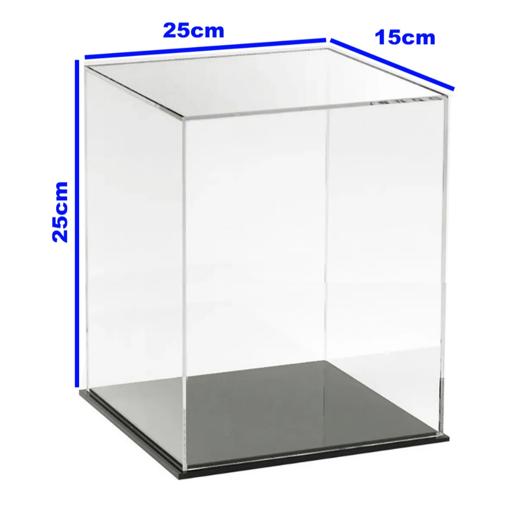 Caixa de Acrílico transparente Para Exposição Coleção 15x25x25(a)cm em Oferta na Shopee